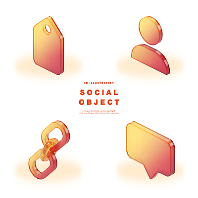 아이콘 라벨 디지털합성 파일형식 3D 그래픽 커뮤니케이션 꼬리표 프로필 접속 채팅 화살표 디자인 모바일 소셜미디어 상징 PSD 오브젝트 소셜 그라데이션 3D아이콘