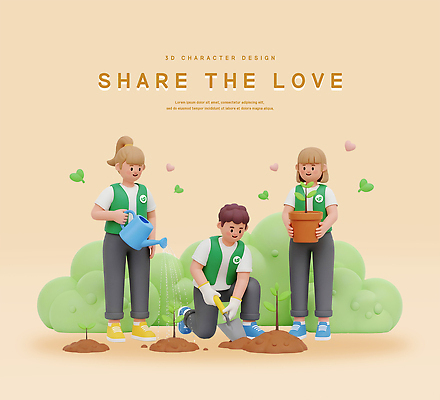 PSD 식물 편집이미지 교육 자연 협력 자연보호 봉사 동료 즐거움 물주기 친환경 사랑나눔 소통 가꾸기 공동체 식물심기 편집3D 감정 컨셉 관계 모션 사랑 3D 환경 도움 보호 생태계 나눔 심기 파일형식