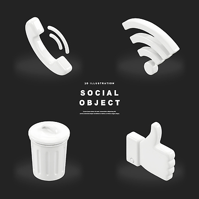 아이콘 컬러 컨셉 디지털합성 무선인터넷 파일형식 소셜미디어 3D 전화기 와이파이 쓰레기통 좋음 커뮤니케이션 디자인 디지털 기술 그래픽 심플 모던 사용자 PSD 흰색 오브젝트 소셜 3D아이콘