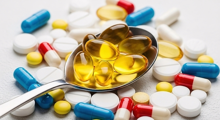 JPG 편집이미지 건강 알약 약 숟가락 약국 예방 건강식품 비타민 영양소 영양제 오메가 편집실사 AI포토 AI콘텐츠 음식 의학 수저 CG 파일형식