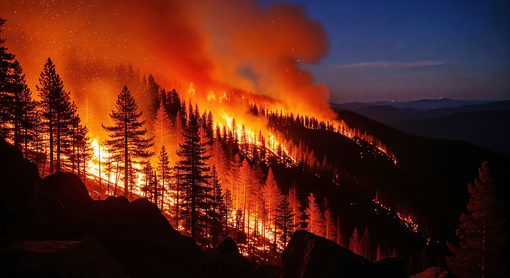 식물 컨셉 불 야간 사건 CG 생태계 재해 화재 파일형식 숲 불꽃 나무 저녁 자연재해 위협 자연 산 위험 환경 땅 연기 소방 편집실사 JPG 편집이미지 산불