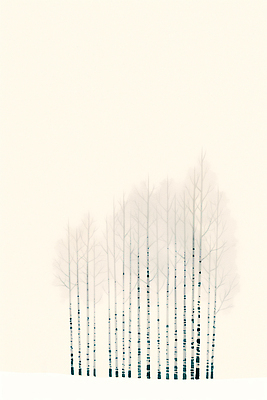 주간 나무 식물 계절 선 컬러 컨셉 채소 바람 숲 생태계 자작나무 파일형식 겨울 풍경 아침 평화 자연 백그라운드 흰색 가지 직선 조화 차가움 숲속 고요 산들바람 국내일러스트 일러스트 JPG 자작나무숲