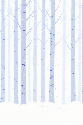 나무 식물 계절 컬러 컨셉 눈_날씨 숲 생태계 자작나무 파일형식 겨울 풍경 파란색 흰색 조용 자연 눈내림 숲속 수목 평화 날씨 국내일러스트 일러스트 JPG 자작나무숲