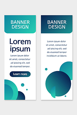 도형 템플릿 디자인 배너 배너템플릿 세로배너 컬러 비즈니스 텍스트 그래픽 초록색 파란색 정보 현수막 알림 모던 기하학 마케팅 배너세트 AI파일 무늬 세로 세트 파일형식 벡터
