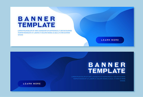 템플릿 배너 바다 컬러 인터넷 이벤트 감각 파일형식 벡터 디자인 그래픽 파도 부드러움 모던 웹 마케팅 프로모션 알림 텍스트 배너템플릿 AI파일 파란색