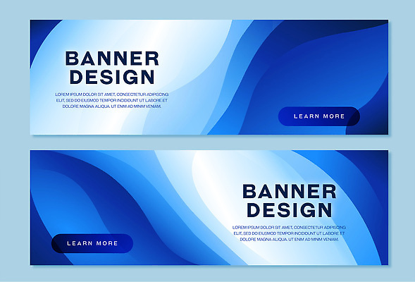 템플릿 배너 컬러 컨셉 파일형식 벡터 디자인 파란색 물결 모던 정보 클릭 사용자 그래픽 심플 흐름 디지털 배너템플릿 AI파일