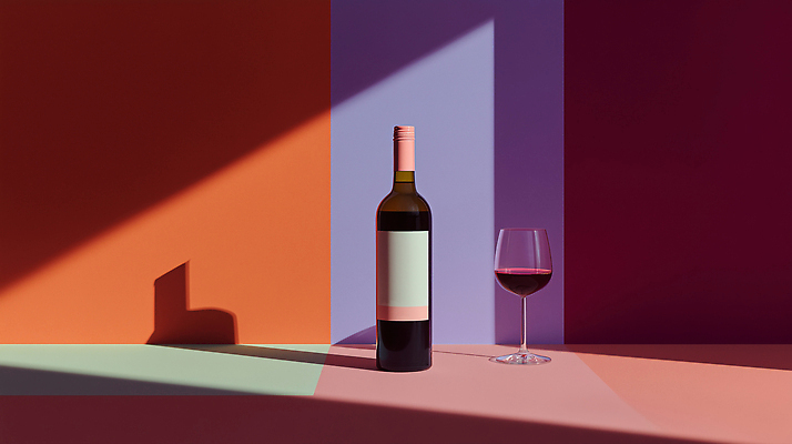 JPG 편집이미지 디자인 음료 예술 컬러 백그라운드 조명 잔 와인 촬영 전시 광선 분위기 저녁 와인병 소재 편집실사 AI컴퓨터그래픽 AI콘텐츠 식기 컨셉 병_용기 주류 야간 CG 파일형식