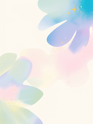 JPG 모양 디자인 꽃 여유 예술 컬러 백그라운드 일러스트 자연 수채화 장식 분위기 부드러움 화사함 감성 파스텔 조화 스타일 국내일러스트 AI일러스트 AI콘텐츠 식물 감정 컨셉 학용품 감각 생태계 파일형식