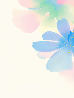 JPG 디자인 꽃 감정 예술 컬러 백그라운드 일러스트 자연 수채화 따뜻함 미술 상쾌 그림 캔버스 부드러움 화사함 파스텔 조화 차분 국내일러스트 AI일러스트 AI콘텐츠 식물 컨셉 문화예술 학용품 감각 생태계 파일형식