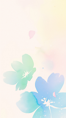 JPG 디자인 꽃 감정 예술 분홍색 컬러 하늘색 백그라운드 일러스트 자연 수채화 밝음 초록색 물감 부드러움 화사함 조화 잔상 국내일러스트 AI일러스트 AI콘텐츠 식물 컨셉 파란색 미술도구 감각 생태계 파일형식