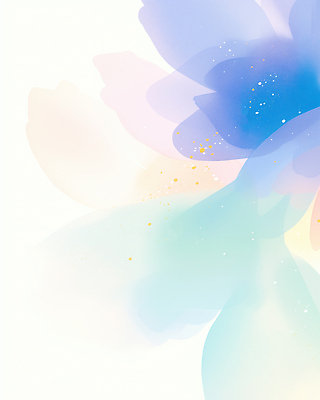 JPG 모양 디자인 꽃 예술 컬러 백그라운드 일러스트 자연 아침 수채화 분위기 심플 부드러움 감성 파스텔 조화 국내일러스트 AI일러스트 AI콘텐츠 주간 식물 컨셉 학용품 감각 생태계 파일형식