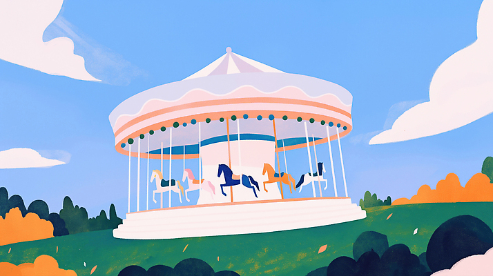 JPG 공원 어린이 컬러 일러스트 가족 모션 자연 놀이 하늘 풍경 초원 조깅 햇빛 놀이공원 놀이기구 즐거움 방문 회전목마 국내일러스트 AI일러스트 AI콘텐츠 공공시설 감정 관계 사람 운동 태양 테마파크 생태계 파일형식