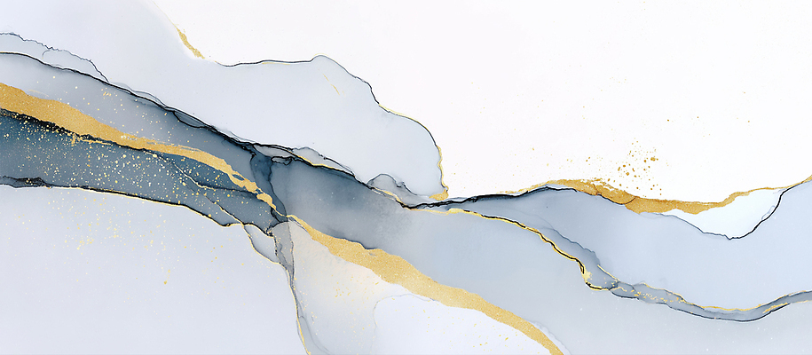 JPG 디자인 감정 예술 선 컬러 백그라운드 일러스트 장식 파란색 공간 금색 작품 조화 꾸미기 유화 국내일러스트 AI일러스트 AI콘텐츠 미술 파일형식