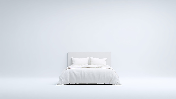 디자인 컬러 가구 생활용품 컨셉 감각 CG 파일형식 침대 방 흰색 깨끗함 편안함 인테리어 단순화된 스타일 공간 모던 침실 오브젝트 휴식 편집실사 JPG 편집이미지