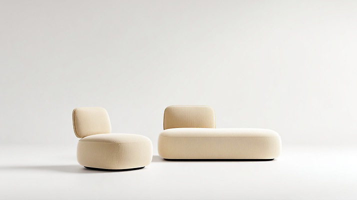 디자인 선 컬러 가구 생활용품 컨셉 의자 건물 감각 CG 파일형식 소파 모던 곡선 고급 인테리어 공간 색감 부드러움 편안함 스타일 주택 편집실사 JPG 편집이미지 흰색