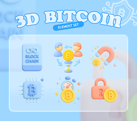 돈 비즈니스 안전 금융 3D 재산 파일형식 4차산업 가상화폐 블록체인 자물쇠 자석 스테이블코인 그래픽 거래 투자 보안 금융거래 편집3D PSD 편집이미지