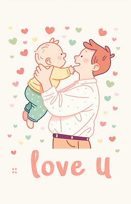 JPG 행복 감정 얼굴 어린이 백그라운드 일러스트 가족 따뜻함 사랑 부모 귀여움 하트 표현 아기 아빠 소중 소통 순간 유대감 국내일러스트 AI일러스트 AI콘텐츠 모양 컨셉 관계 사람 신체부위 파일형식