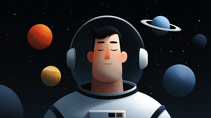 JPG 남자 별 과학 일러스트 상상 사람 우주 고요 공간 행성 우주비행사 신비 만화 우주복 태양계 탐사 우주여행 무중력 국내일러스트 AI일러스트 AI콘텐츠 자연요소 옷 여행 컨셉 파일형식