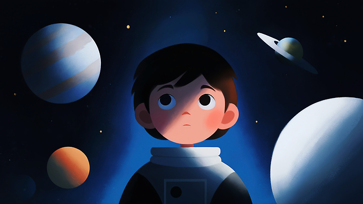 JPG 별 어린이 일러스트 상상 동화 미래 실험 소년 학습 우주 별자리 꿈 행성 탐험 도전 호기심 그림 우주과학 우주복 우주여행 창의력 국내일러스트 AI일러스트 AI콘텐츠 자연요소 옷 교육 남자 감정 과학 여행 컨셉 사람 파일형식