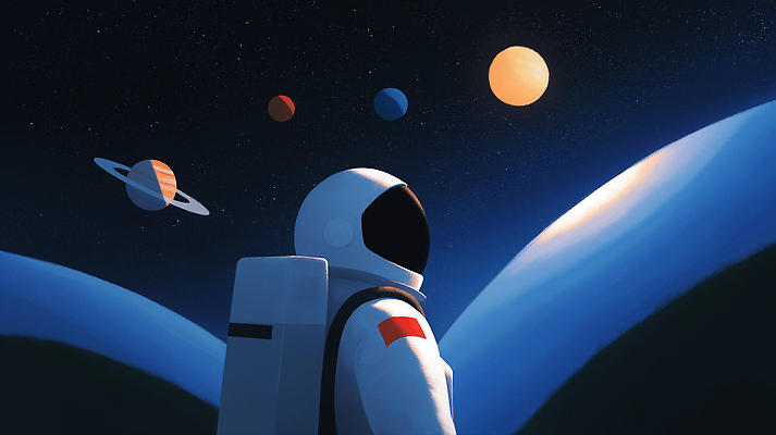 JPG 별 과학 일러스트 밤하늘 우주 새벽 꿈 행성 우주비행사 신비 우주선 천문학 탐사 우주여행 은하 우주탐험 SF 국내일러스트 AI일러스트 AI콘텐츠 자연요소 교육 여행 컨셉 하늘 야간 파일형식