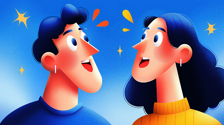 감정 컨셉 관계 말하기 라이프 파란색 파일형식 대화 친구 표현 행복 기쁨 즐거움 소통 백그라운드 하늘색 표정 일상 순간 함께함 디지털아트 캐릭터 국내일러스트 일러스트 JPG