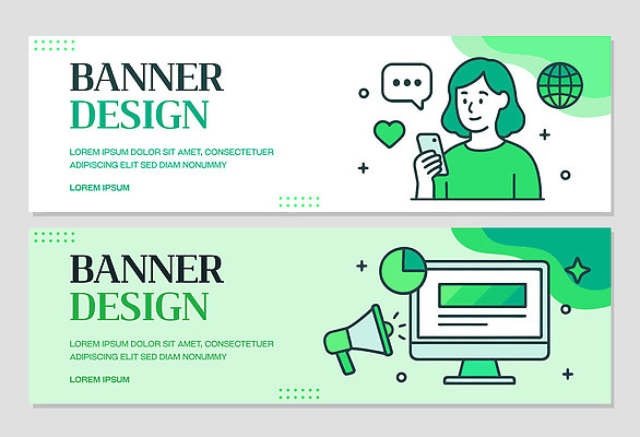 템플릿 디자인 배너템플릿 비즈니스 커뮤니케이션 기술 그래픽 스마트폰 컴퓨터 디지털 자료 정보 소통 소셜미디어 AI파일 배너 컨셉 전자제품 핸드폰 스마트기기 파일형식 벡터