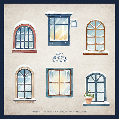 PSD 계절 창 예술 설경 겨울 일러스트 창문 자연 주택 따뜻함 풍경 일상 장식 전시 분위기 포근함 편안함 오브젝트 그림 장면 국내일러스트 무기 컨셉 건물 라이프 감각 생태계 파일형식