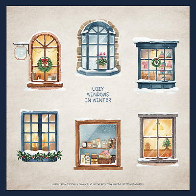 PSD 나무 디자인 가구 크리스마스 겨울 일러스트 창문 친절 주택 따뜻함 풍경 장식 햇빛 카페 분위기 편안함 오브젝트 스노우 국내일러스트 식물 계절 기념일 생활용품 컨셉 건물 태양 상점 감각 파일형식