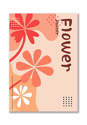 디자인 꽃 포스터 예술 컬러 패턴 일러스트 추상 그래픽 장식 인테리어 봄 분위기 그림 살구색 창의성 스타일 국내일러스트 AI파일 식물 계절 컨셉 무늬 파일형식 벡터