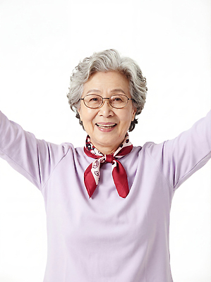 감정 표정 사람 성인 신체부위 목도리 CG 파일형식 노년 웃음 포즈 행복 긍정적 여자 손 스카프 옷 기쁨 표현 에너지 편집실사 JPG 편집이미지