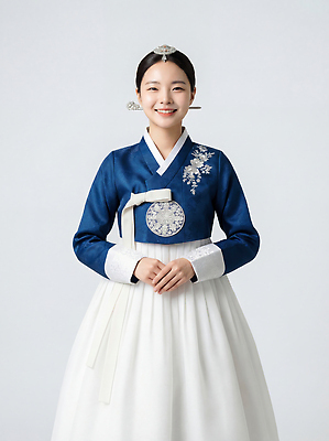 JPG 편집이미지 전통 옷 여자 기념일 문화 한국 미소 사람 축제 전통의상 한복 뷰티풀 의료성형뷰티 편집실사 AI인물포토 AI콘텐츠 한국전통 아시아 표정 이벤트 CG 파일형식 AI포토