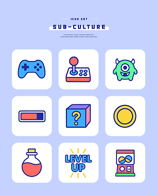 놀이 게임기 파일형식 벡터 게임 디자인 조이스틱 캐릭터 아이템 레벨업 문화 그래픽 컬러 유행 AI파일 일러스트 국내일러스트