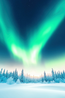 JPG 편집이미지 컬러 겨울 야경 자연 하늘 아이슬란드 풍경 빛 얼음 대기 숲 신비 북극 오로라 편집실사 AI컴퓨터그래픽 AI콘텐츠 자연요소 계절 유럽 컨셉 자연현상 야간 극지방 CG 생태계 파일형식 풍경_경치