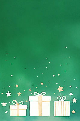 자연요소 계절 기념일 컬러 컨셉 이벤트 파일형식 크리스마스 선물 초록색 백그라운드 축제 분위기 별 장식 파티 감정 축하 상자 디자인 따뜻함 배경화면 소원 국내일러스트 일러스트 JPG 겨울