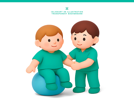 감정 의학 관계 모션 사람 치료 3D 의료진 파일형식 어린이 병원 간호사 의사 지원 건강 안전 격려 전문 가족 친구 돌봄 PSD 편집3D 편집이미지 도수치료