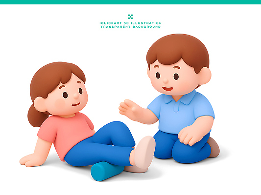 옷 감정 컨셉 관계 모션 말하기 치료 3D 감각 파일형식 캐릭터 대화 친구 이야기 앉기 표정 즐거움 장면 상호작용 캐주얼 편안함 만남 PSD 편집3D 편집이미지 도수치료