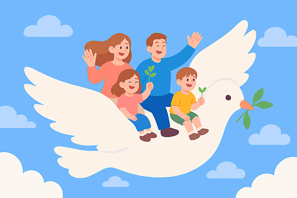 식물 손 행복 어린이 일러스트 가족 자연 하늘 함께함 사랑 웃음 부모 평화 기쁨 꿈 비행 비둘기 소통 국내일러스트 AI파일 감정 컨셉 관계 조류 표정 사람 신체부위 생태계 파일형식 벡터