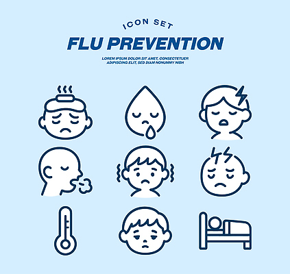 아이콘 의학 의료진 질병 파일형식 벡터 감기 예방 건강 정보 증상 심볼 설문 치료 의사 인포그래픽 2D아이콘 AI파일