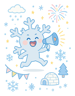 캐릭터 계절 감정 별 겨울 학용품 디저트 눈_날씨 이벤트 빛 필기구 축제 파일형식 벡터 눈사람 연필 즐거움 눈꽃 폭죽 백그라운드 장식 아이스크림 별빛 파티 컬러 일러캐릭터 일러스트 AI파일 겨울축제