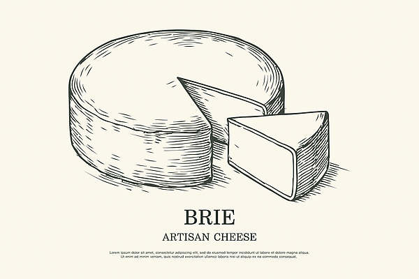 음식 일러스트 디저트 치즈 유제품 요리 파티 식사 맛 레시피 건강식 화강암 프랑스치즈 국내일러스트 AI파일 컨셉 이벤트 암석 파일형식 벡터