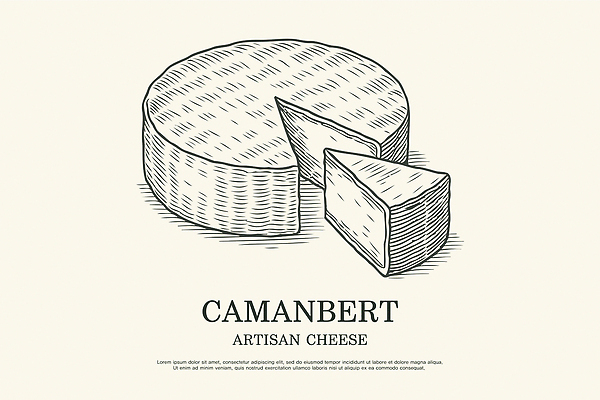 모양 예술 음식 일러스트 재료 디저트 치즈 유제품 취미 식사 프랑스 원형 제조 질감 장인 수공예 국내일러스트 AI파일 도형 유럽 공예 파일형식 벡터