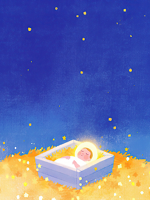 JPG 행복 별 어린이 백그라운드 일러스트 상상 하늘 파란색 노란색 꿈 아기 수면 포근함 편안함 신비 순수 그림 조화 순간 국내일러스트 AI일러스트 AI콘텐츠 자연요소 감정 컬러 컨셉 사람 물 감각 파일형식