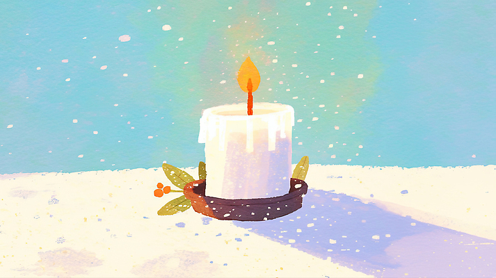 JPG 그릇 감정 크리스마스 겨울 일러스트 촛불 자연 조명 따뜻함 풍경 장식 평화 흰색 소중 조용 국내일러스트 AI일러스트 AI콘텐츠 식기 계절 기념일 컬러 컨셉 초 생태계 파일형식