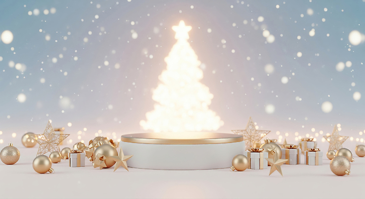 JPG 편집이미지 행복 별 크리스마스 겨울 선물 장식 반짝임 크리스마스트리 축제 기쁨 금색 흰색 구슬 연말 이미지편집 AI컴퓨터그래픽 AI콘텐츠 자연요소 계절 기념일 감정 컬러 모션 파일형식