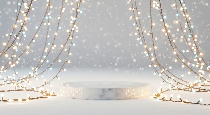 JPG 편집이미지 크리스마스 설경 겨울 조명 따뜻함 이벤트 장식 빛 무대 눈송이 분위기 장면 아기자기 이미지편집 AI컴퓨터그래픽 AI콘텐츠 계절 기념일 컨셉 눈_날씨 풍경 파일형식