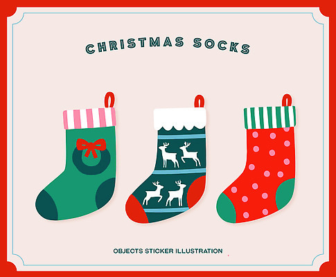 전통 디자인 행복 감정 문화 컬러 크리스마스 겨울 일러스트 가족 양말 아이디어 선물 사랑 장식 장난감 파티 축제 즐거움 수공예 국내일러스트 AI파일 계절 기념일 컨셉 관계 이벤트 공예 파일형식 벡터