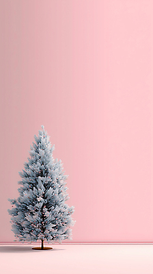 JPG 나무 편집이미지 분홍색 백그라운드 크리스마스 겨울 따뜻함 장식 인테리어 크리스마스트리 신선 소나무 분위기 편안함 모던 독창 테마 이미지편집 AI컴퓨터그래픽 AI콘텐츠 식물 디자인 계절 기념일 컬러 컨셉 감각 파일형식