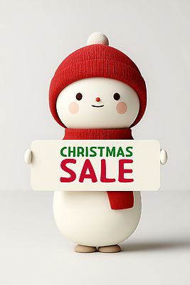 PSD 편집이미지 행복 크리스마스 겨울 눈사람 간판 장식 빨간색 세일 귀여움 목도리 유아용 테마 편집3D 잡화 계절 기념일 감정 컬러 컨셉 3D 파일형식