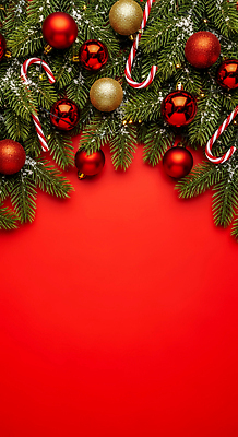 식물 계절 기념일 컬러 크리스마스 이벤트 CG 파일형식 장식 빨간색 백그라운드 공 나무 오브젝트 축제 겨울 크리스마스트리 파티 편집실사 편집이미지 JPG