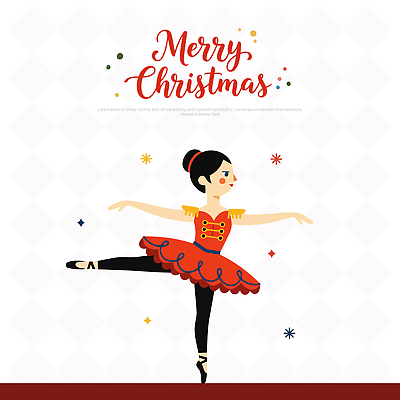 계절 기념일 컨셉 문화예술 이벤트 생활 춤 발레 파일형식 벡터 발레리나 크리스마스 축하 무대 겨울 축제 선물 공연 포즈 예술 장식 요정 음악 라이프 국내일러스트 AI파일 일러스트